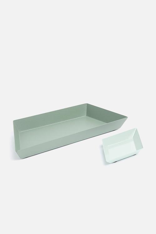 Carlton tray set - green