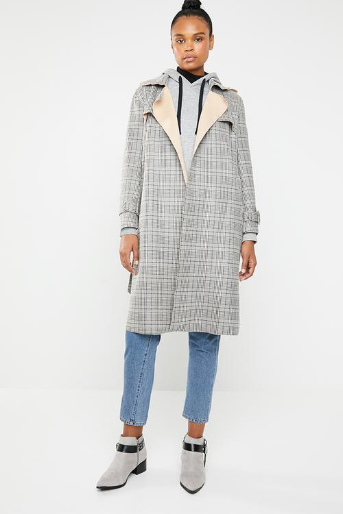 Check coat - neutral & black