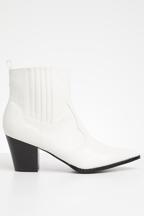 Winona cowboy boot - white