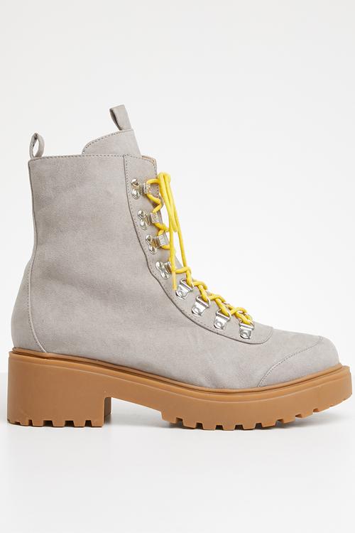 Reagan lace up boot - grey