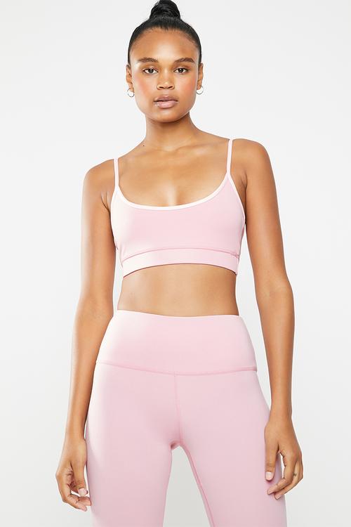 Strappy seamless bralette - pink