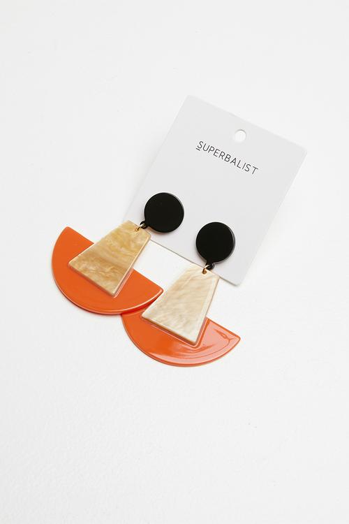 Zuri shaped earrings - multi 