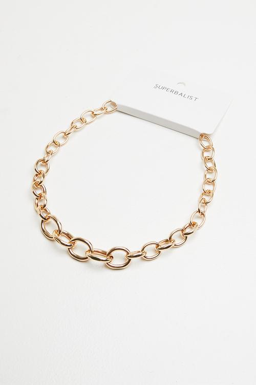 Lynn chain link necklace - gold