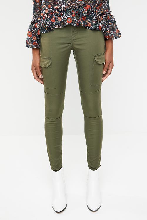 Seven cargo zip pants - green