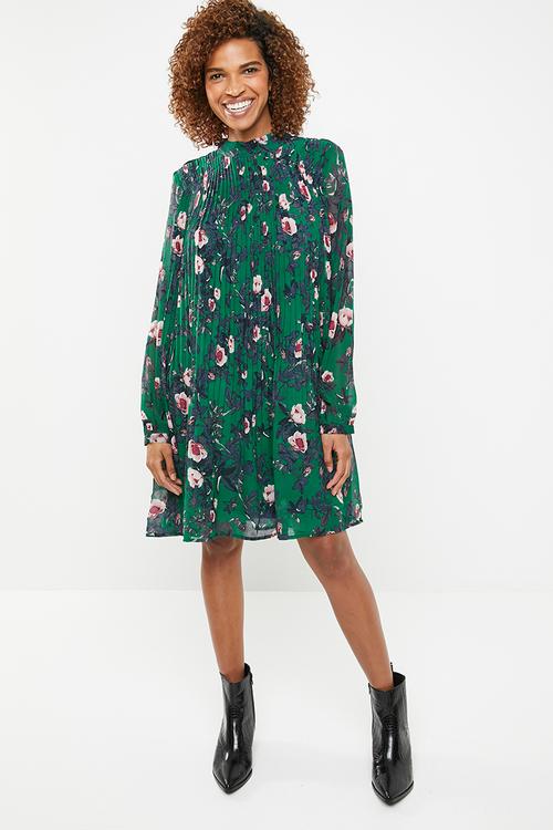 Karen long sleeve short dress - multi