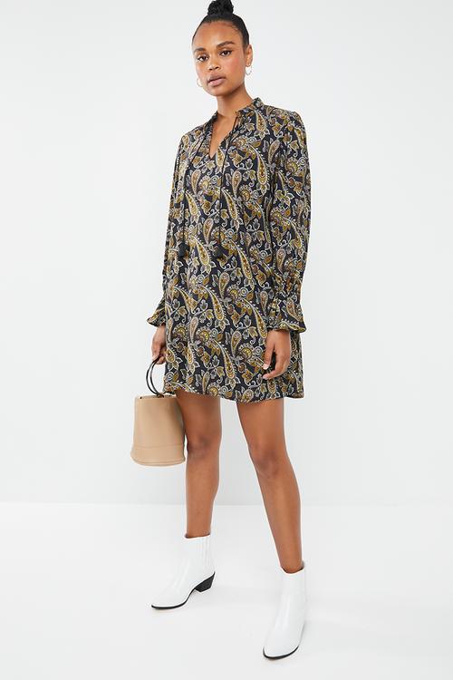 Peasant dress - multi