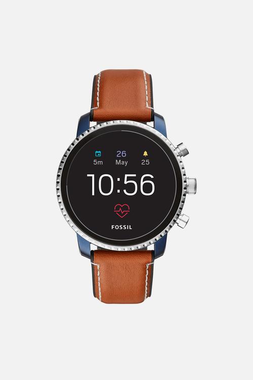 Gen 4 smartwatch - explorist HR tan leather