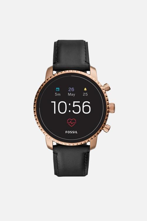 Gen 4 smartwatch - explorist HR black leather