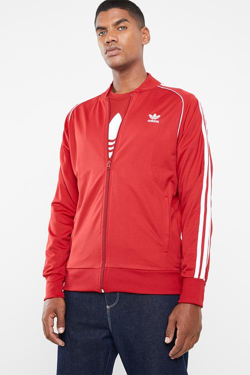 SST track top - red & white