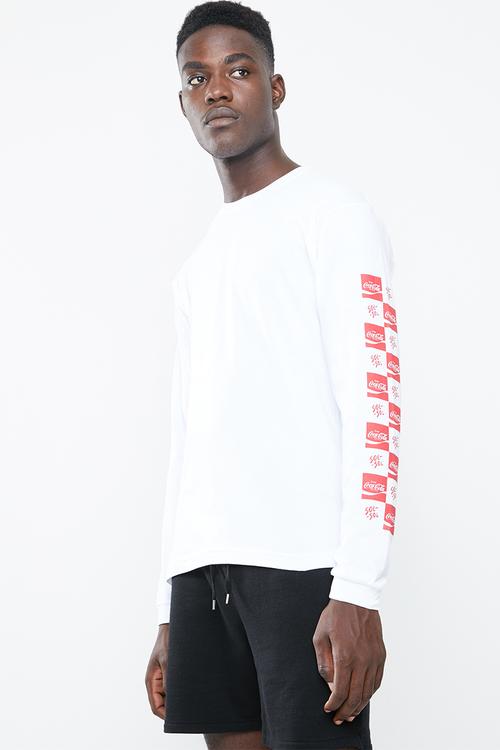 Coke Threds X Sol - Sol long sleeve tee - white