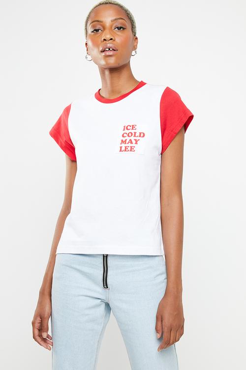 Coke Threds X Maylee retro tee - white/red