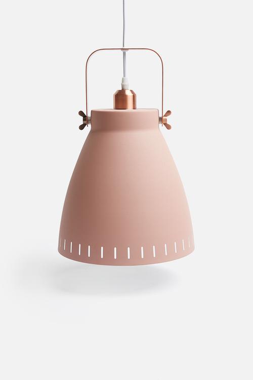 Mingle pendant - large dusty pink/copper