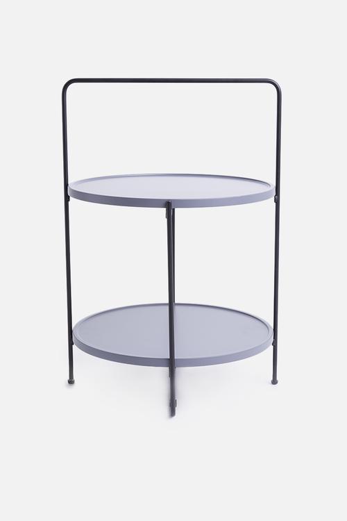 Shelf side table - grey
