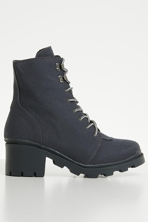 Canvas hiking boot - charcoal