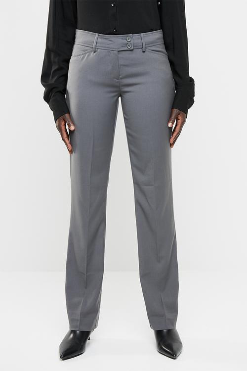 Straight cut trousers - charcoal