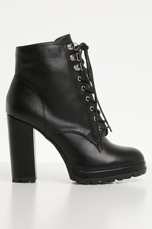 Sidney lace up boot - black