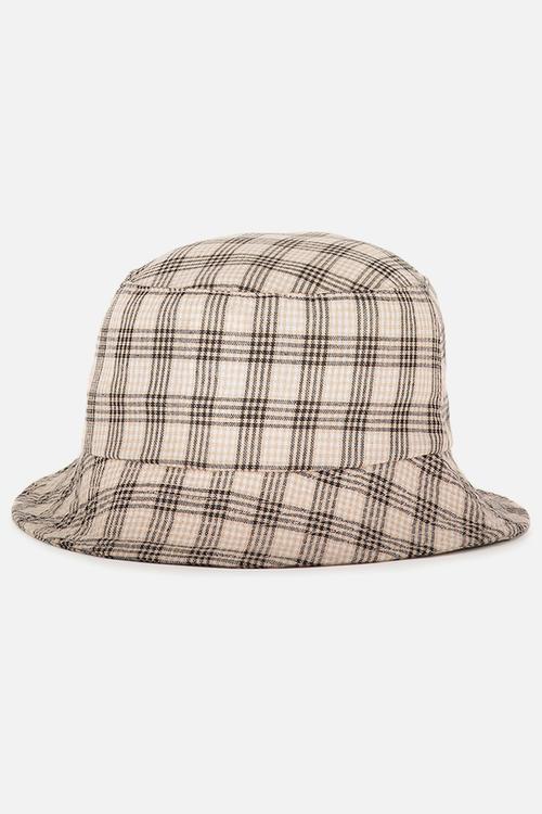 Bella bucket hat - black & beige 
