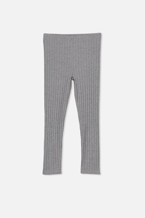 Huggie chunky rib tights - grey