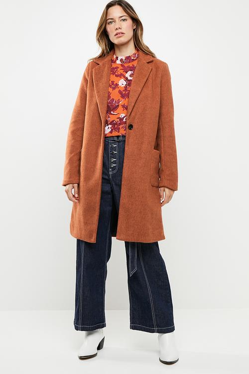 Astrid marble coat - rust
