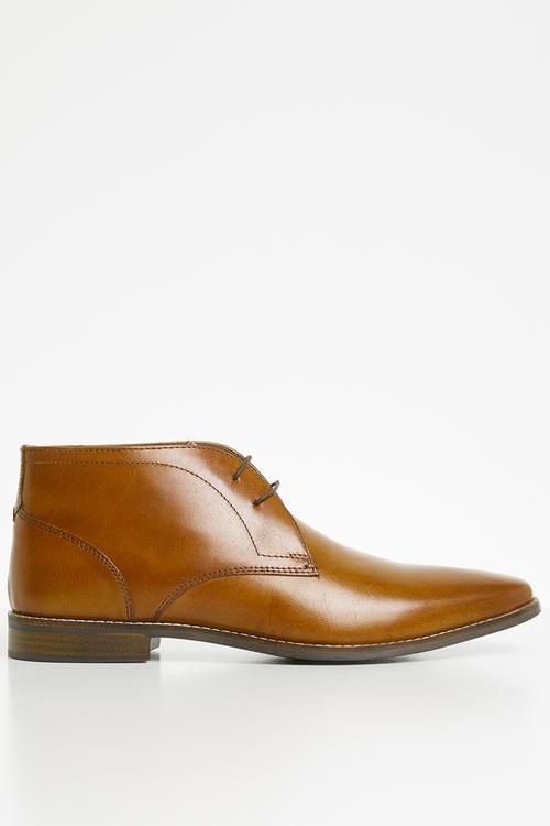 Knighton leather formal boot - tan