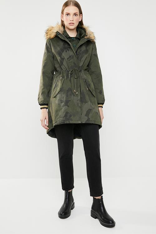Camo coat - khaki