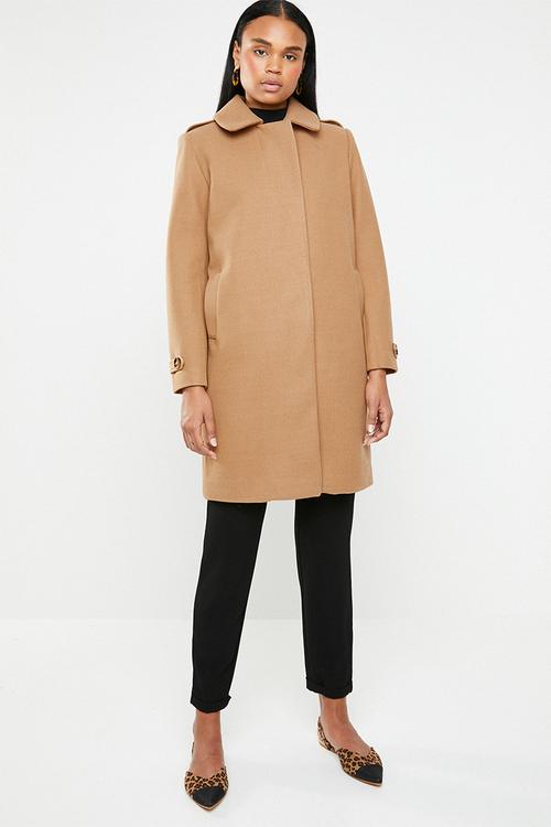 Melton coat - brown