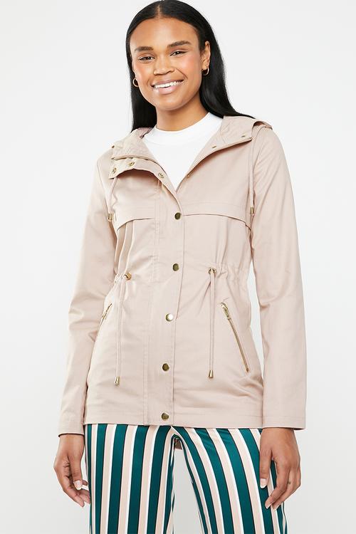 Hooded parka - pink