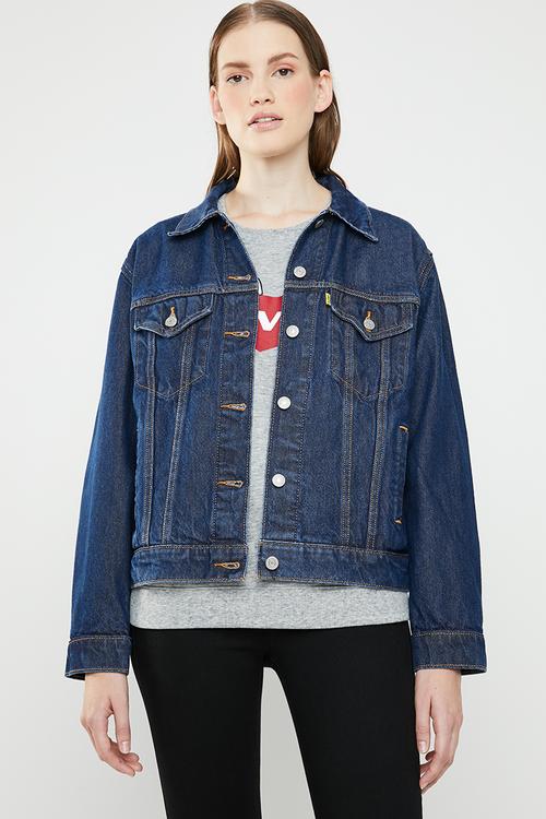 Levi's® X Peanuts Ex-Boyfriend trucker jacket - blue