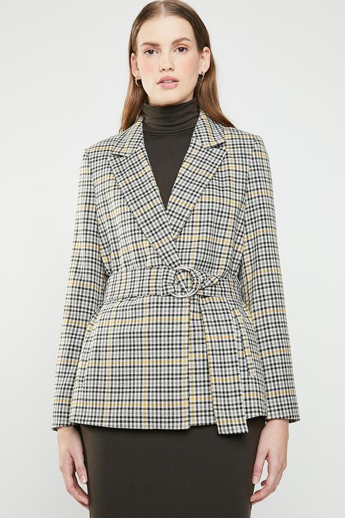 Fanya long sleeve blazer - multi