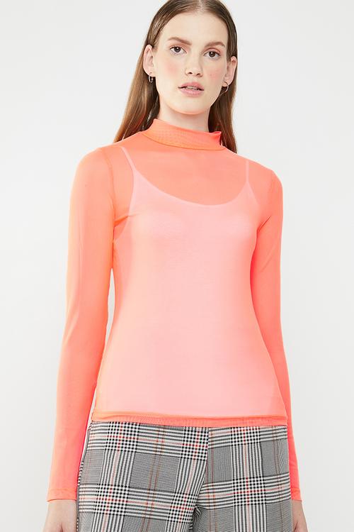 Lumo mesh tee - orange