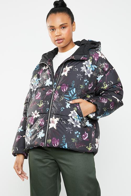 Aya printed puffa jacket - multi