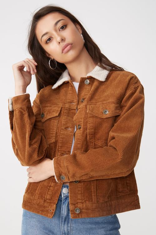Batwing fashion trucker - brown 