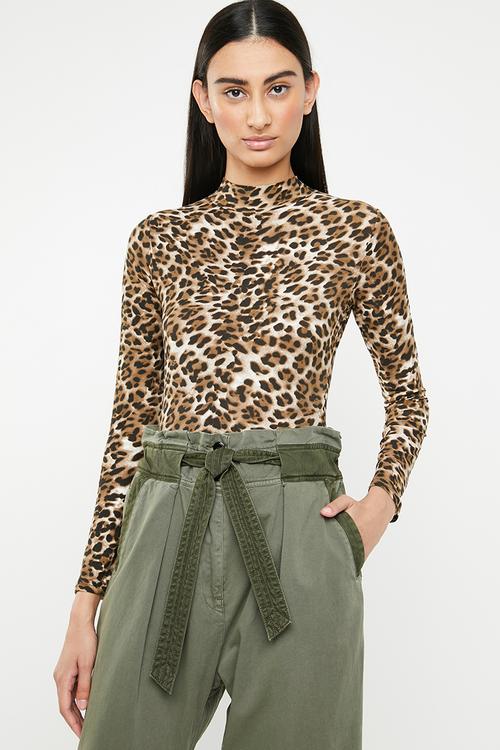 Animal bodysuit - brown & black