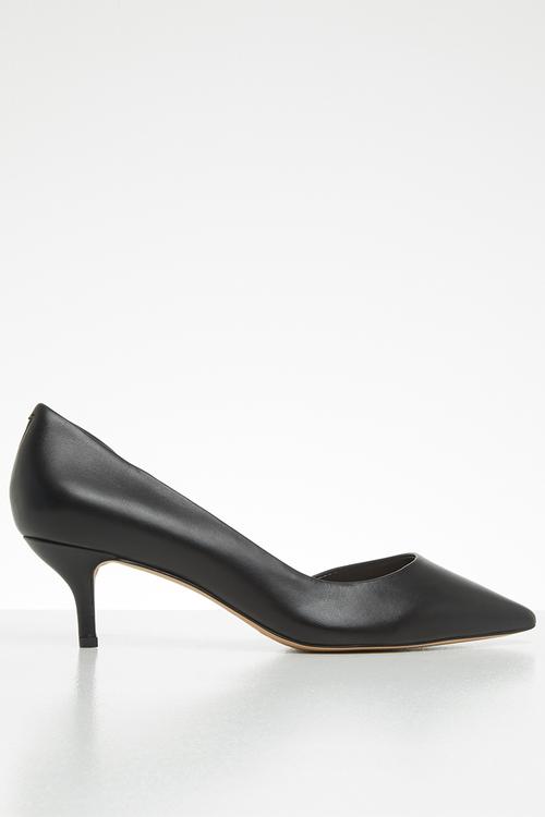 Nyderind leather heel - black