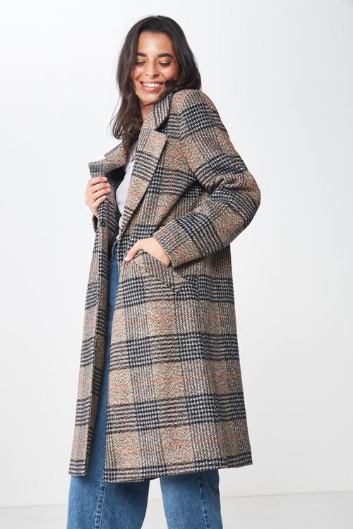 New mid length coat - brown 