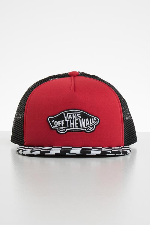Classic patch trucker plus boys - racing red