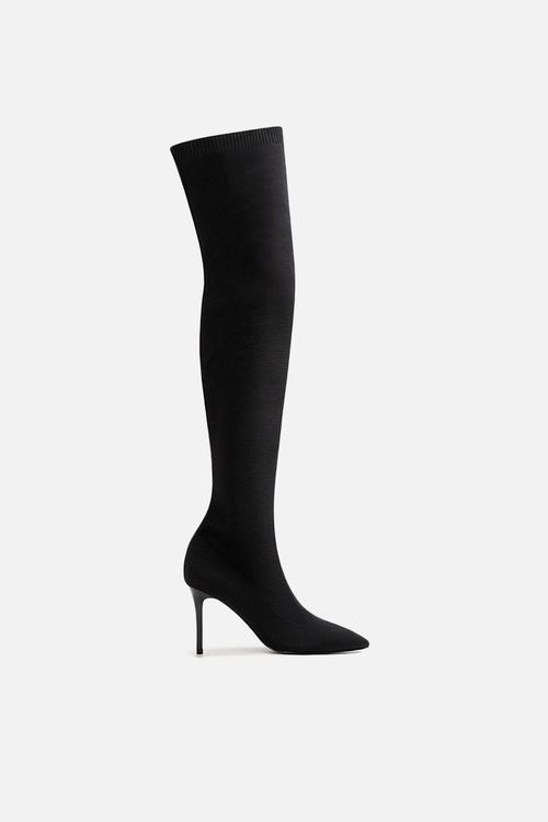 High tip boot - black