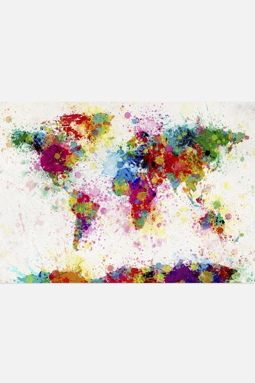 World map - colour