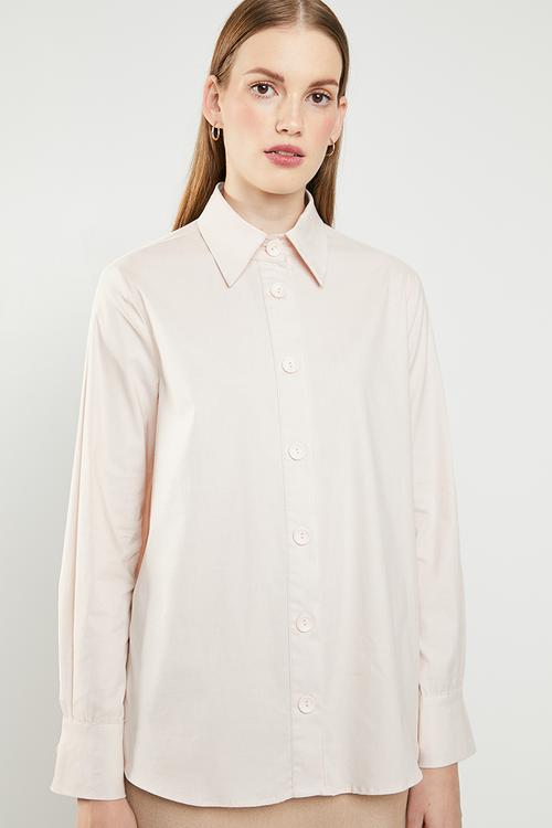 70's collar shirt - ecru