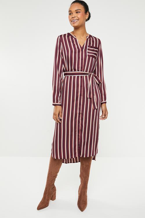 Katlyn dress - burgundy
