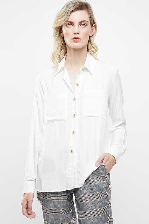 Soft utility shirt - white