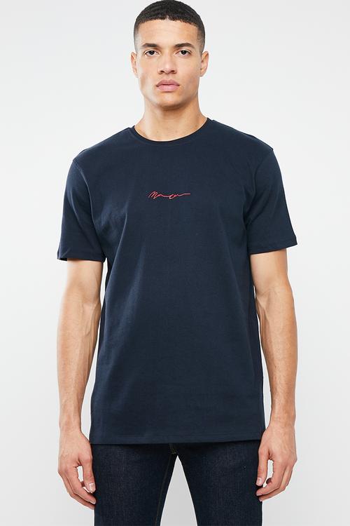 Essential signature tee - navy