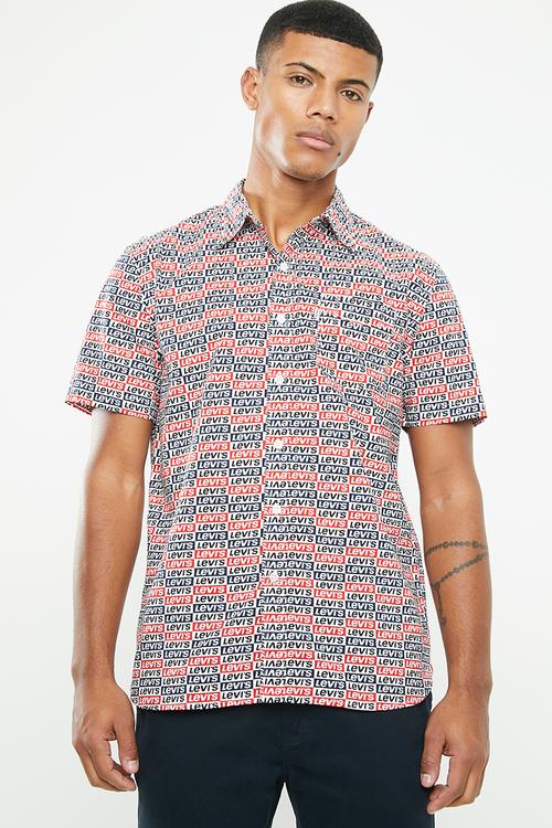 Sunset short sleeve shirt - multi