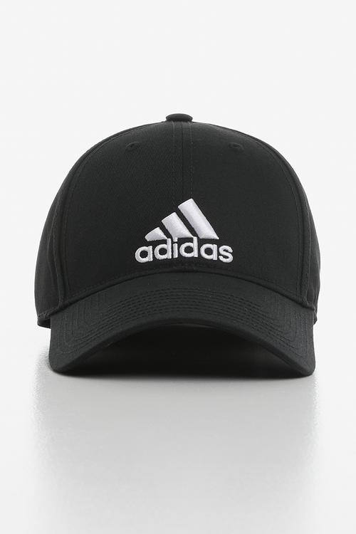 6panel cap cotton - black & white