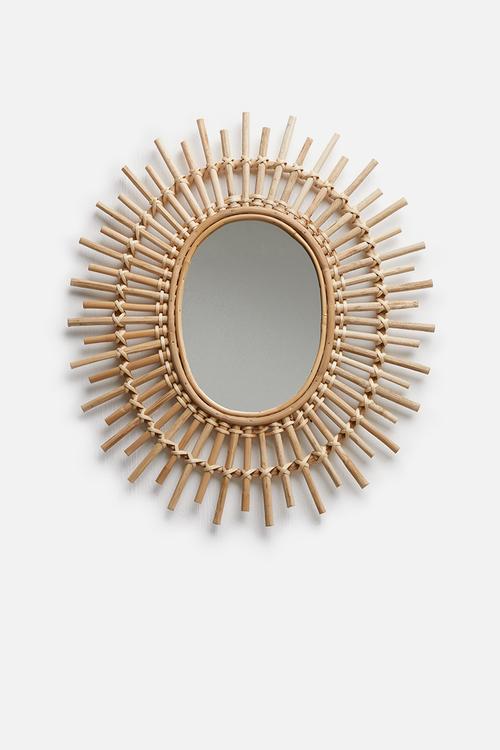 Rae rattan mirror - natural