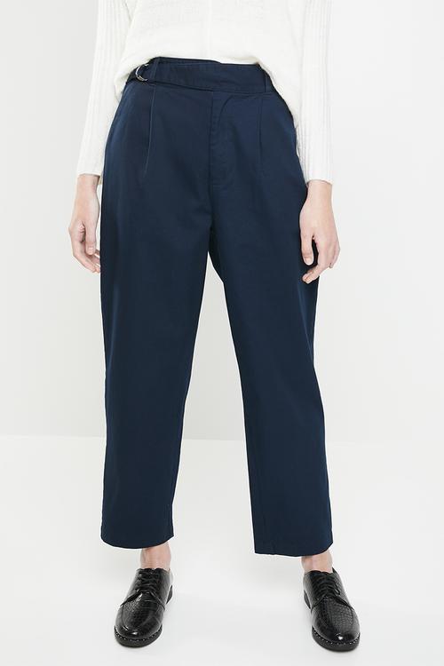 Utility mom trouser - navy