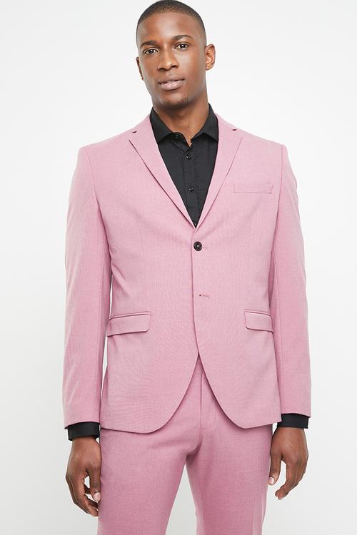 Logan slim fit blazer - pink