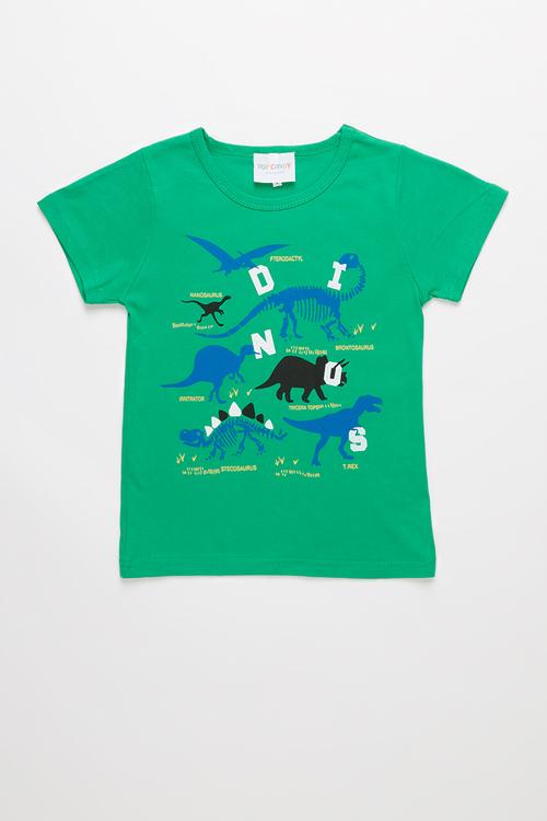 Dinos tee - green multi