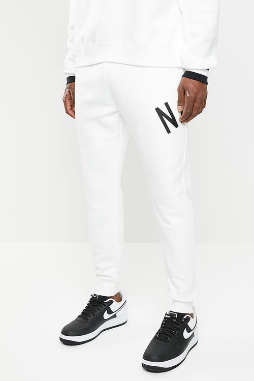 M nsw nike air pant - white & black