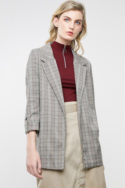 Longline unlined blazer - multi